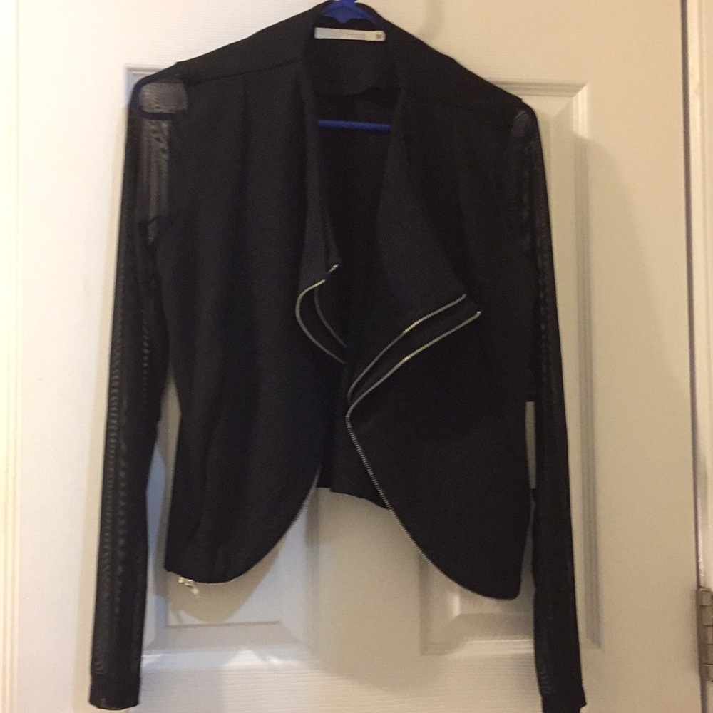 Black Mesh Blazer